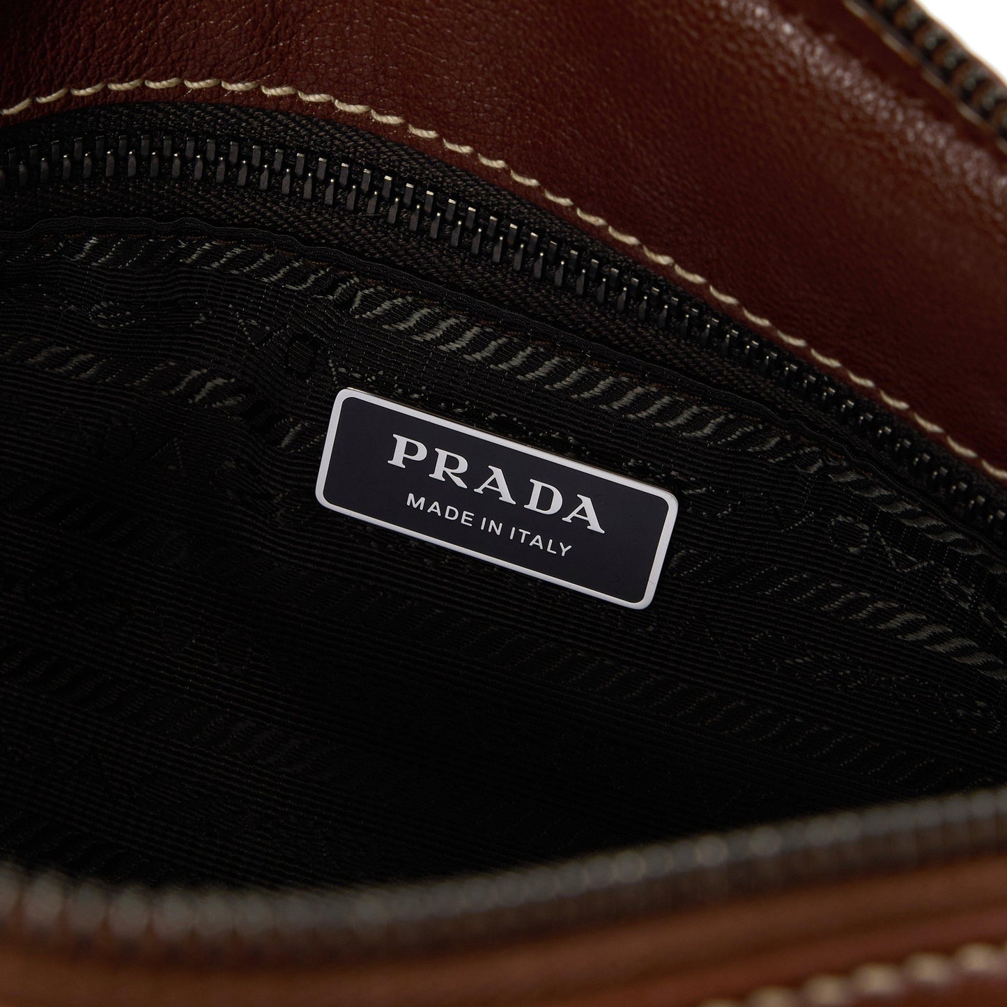 Prada Bonnie medium antiqued leather tote bag