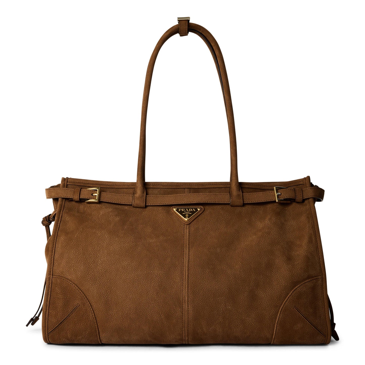 Prada Bonnie Large Suede Handbag