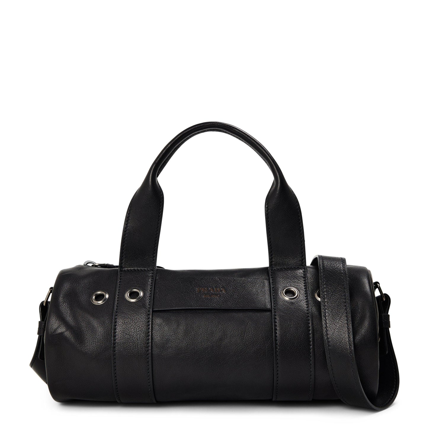 Prada Prada Route Large Leather Top Handle Bag