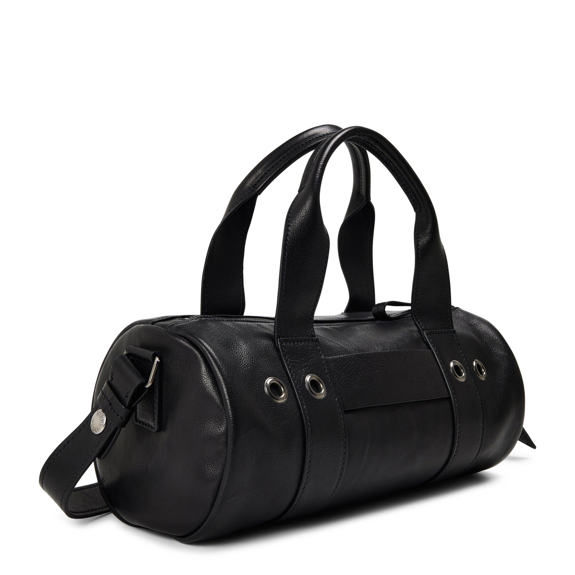 Prada Prada Route Large Leather Top Handle Bag