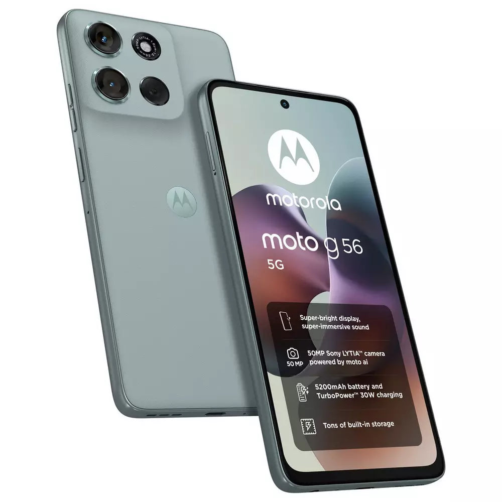 SIM Free Motorola g56 5G 256GB Mobile Phone - Grey Mist