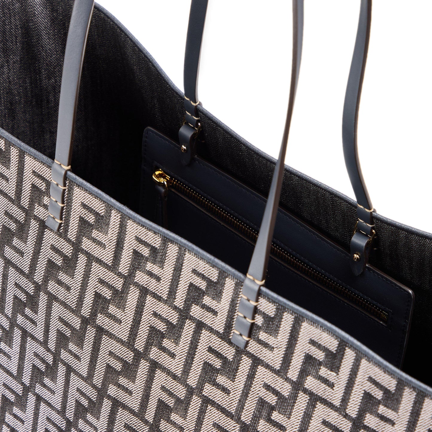 Fendi Women's Woven Shopper Tote Bag