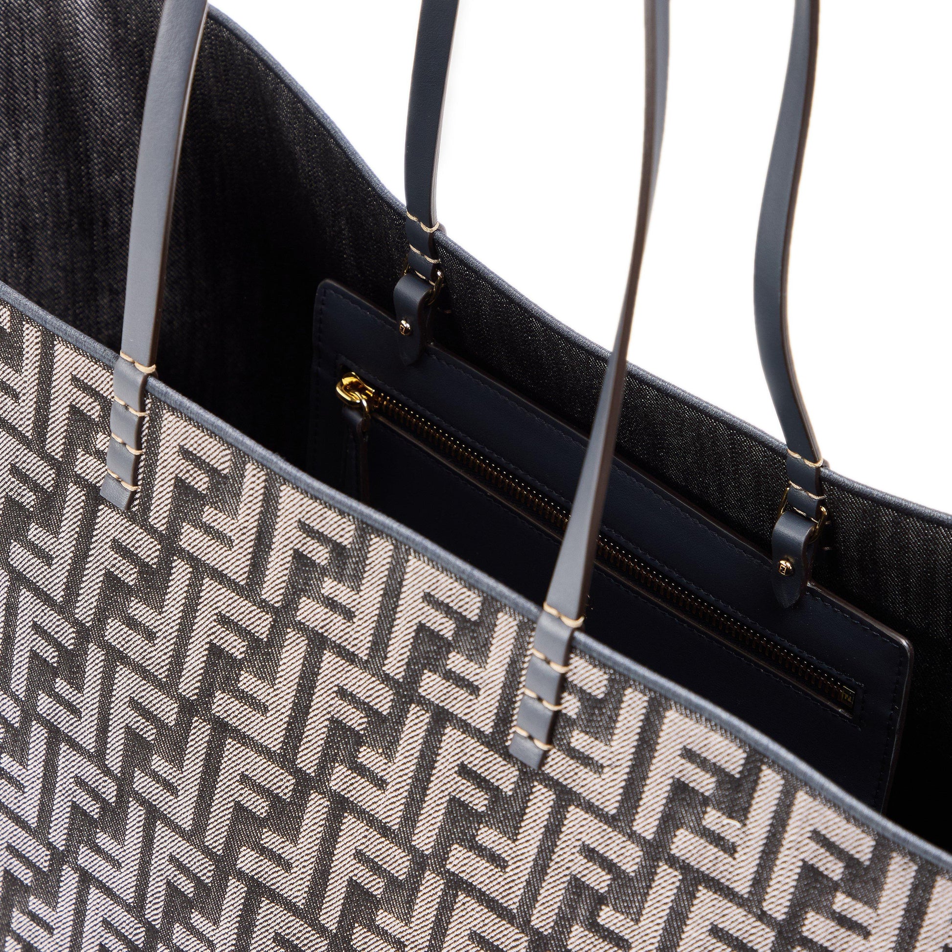 Fendi Women's Woven Shopper Tote Bag