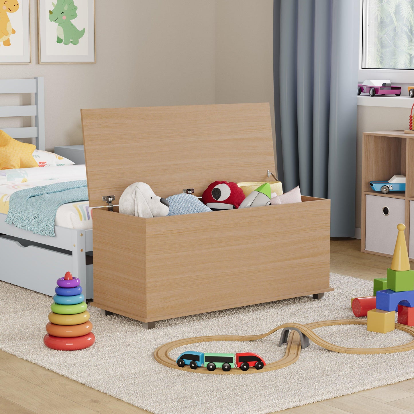 Lassic Leon Storage Ottoman Toy Box