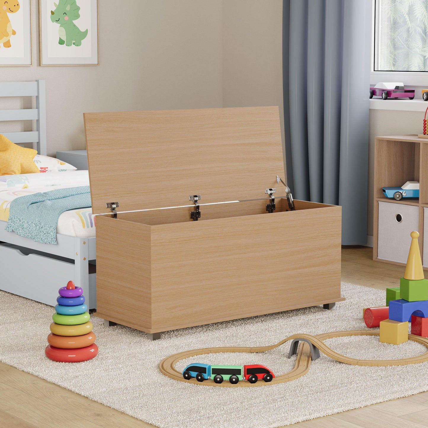 Lassic Leon Storage Ottoman Toy Box
