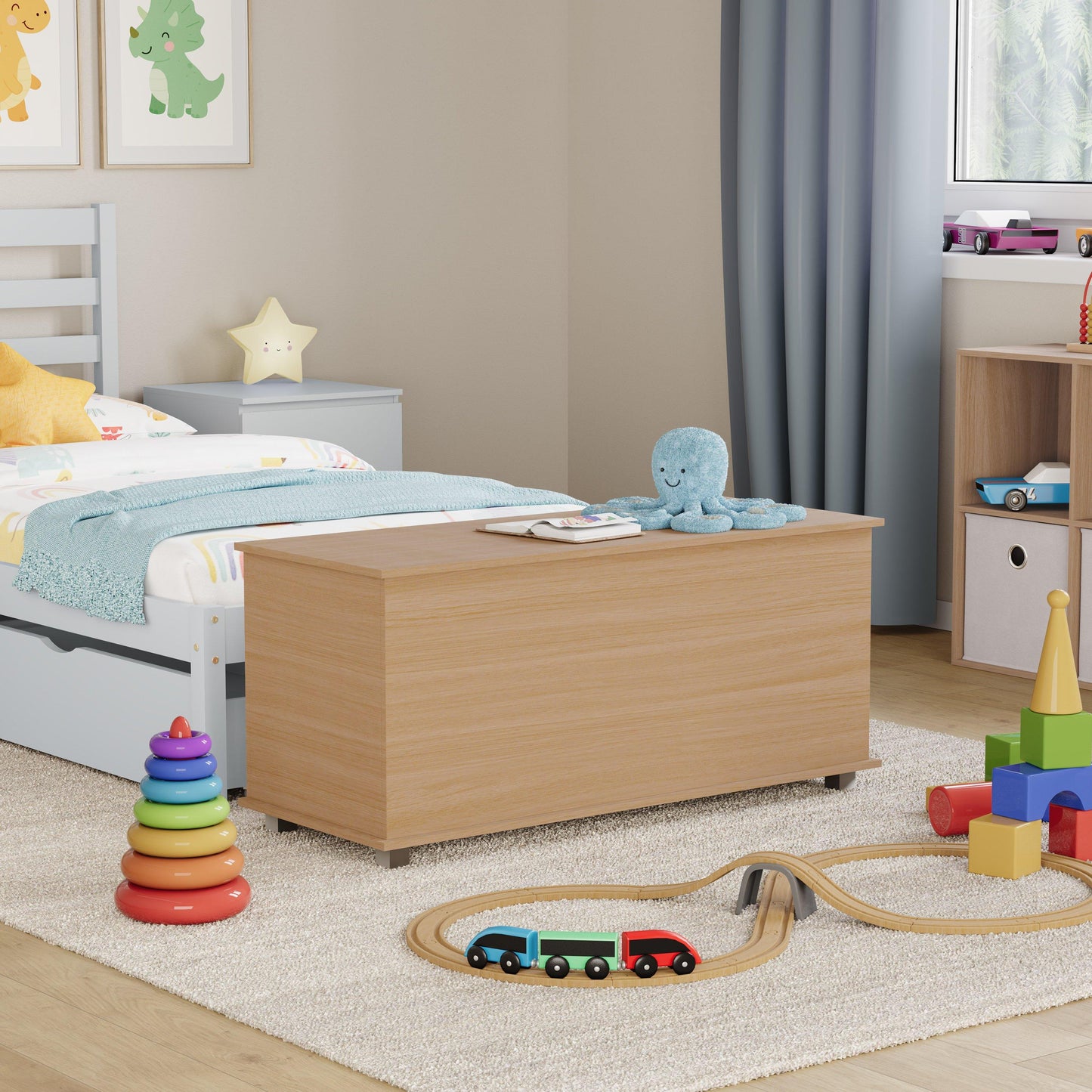 Lassic Leon Storage Ottoman Toy Box