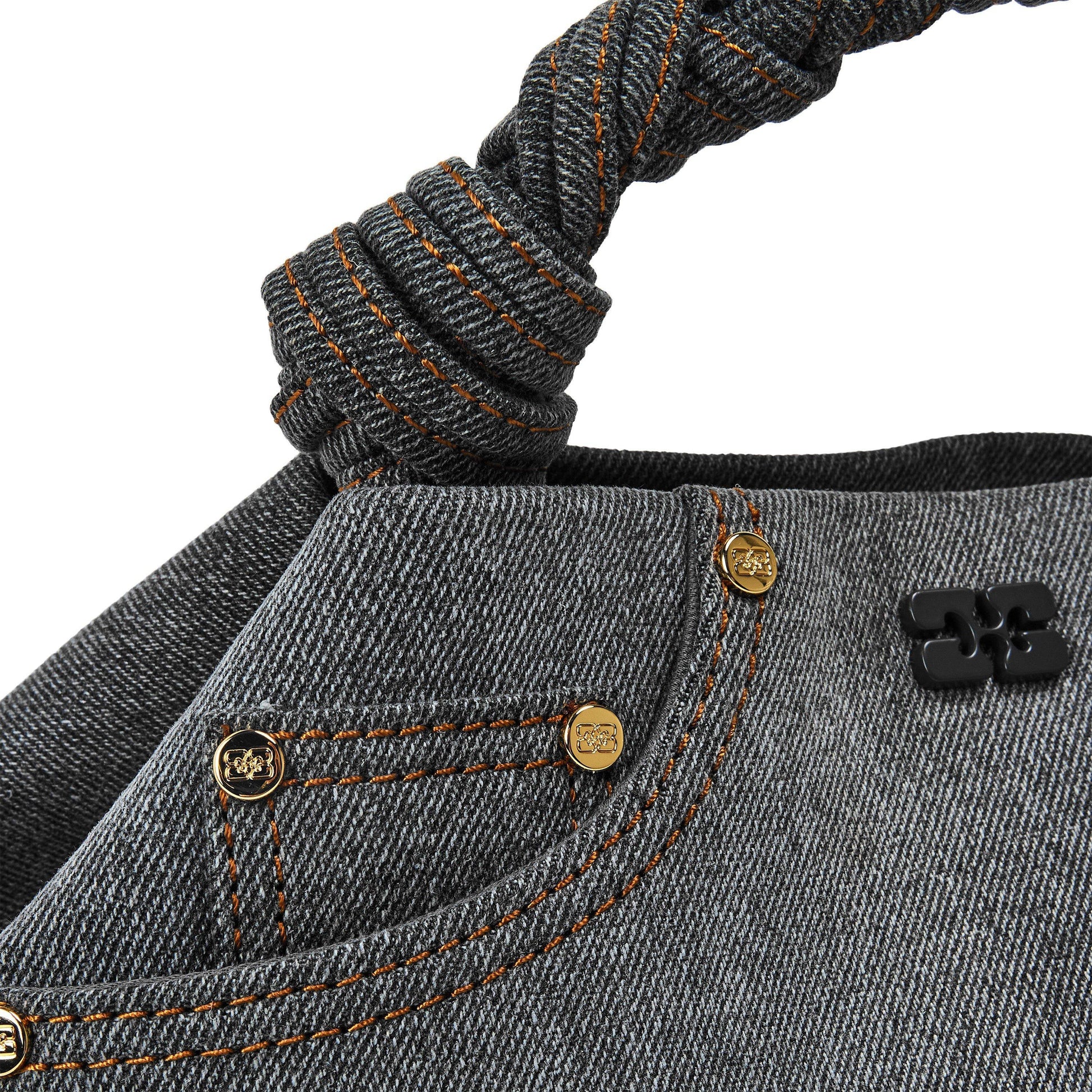 Ganni Women's Small Denim Hobo Bag