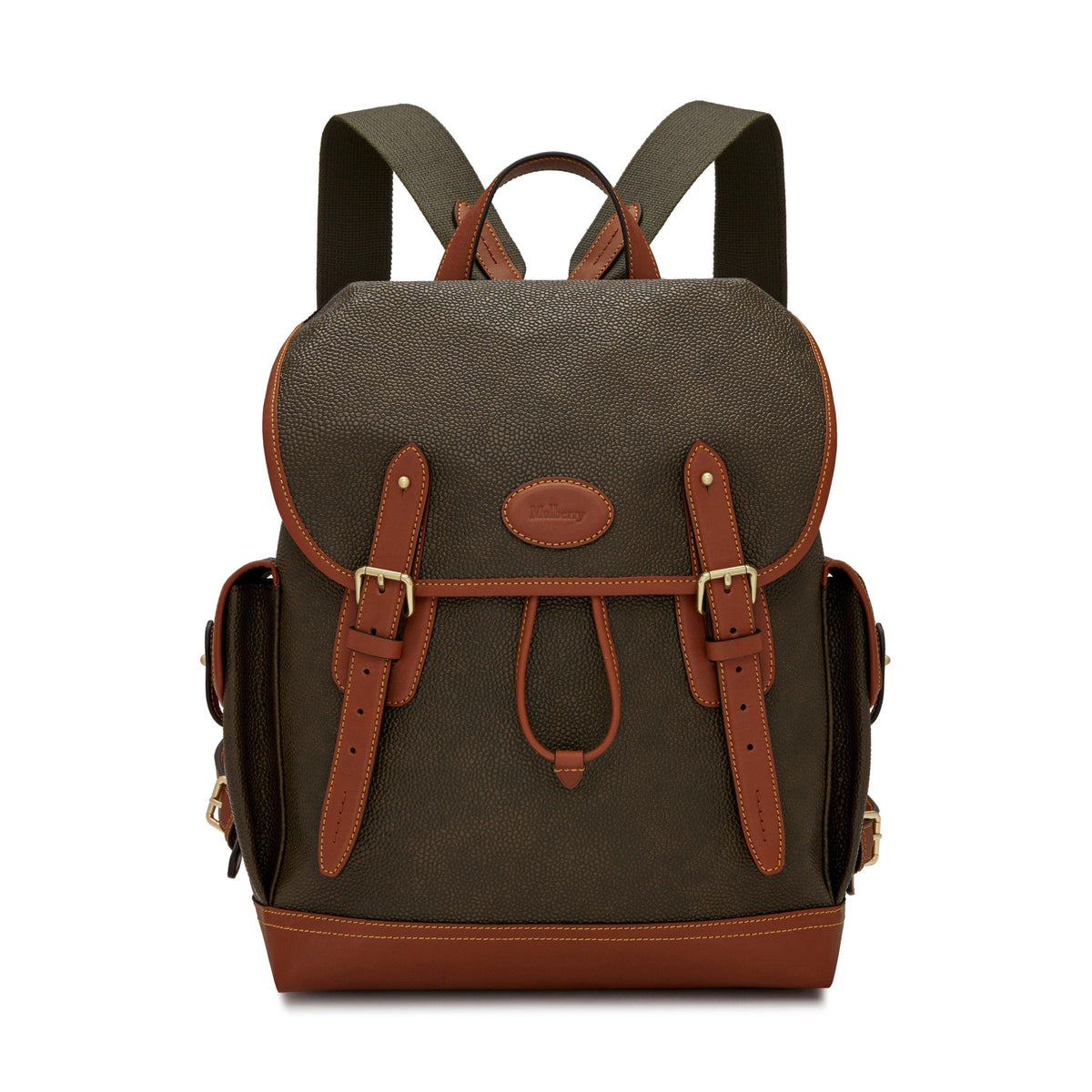 Mulberry Heritage Scotchgrain & Leather Backpack