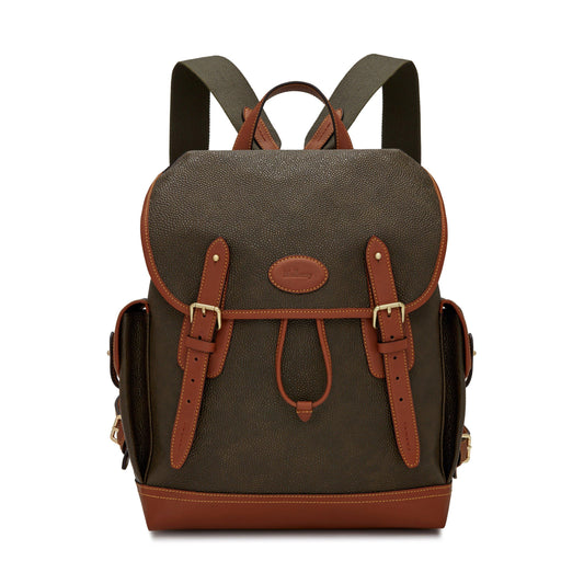 Mulberry Heritage Scotchgrain & Leather Backpack