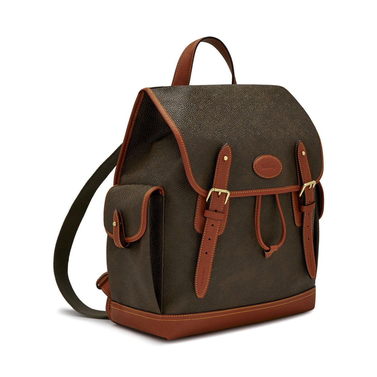 Mulberry Heritage Scotchgrain & Leather Backpack