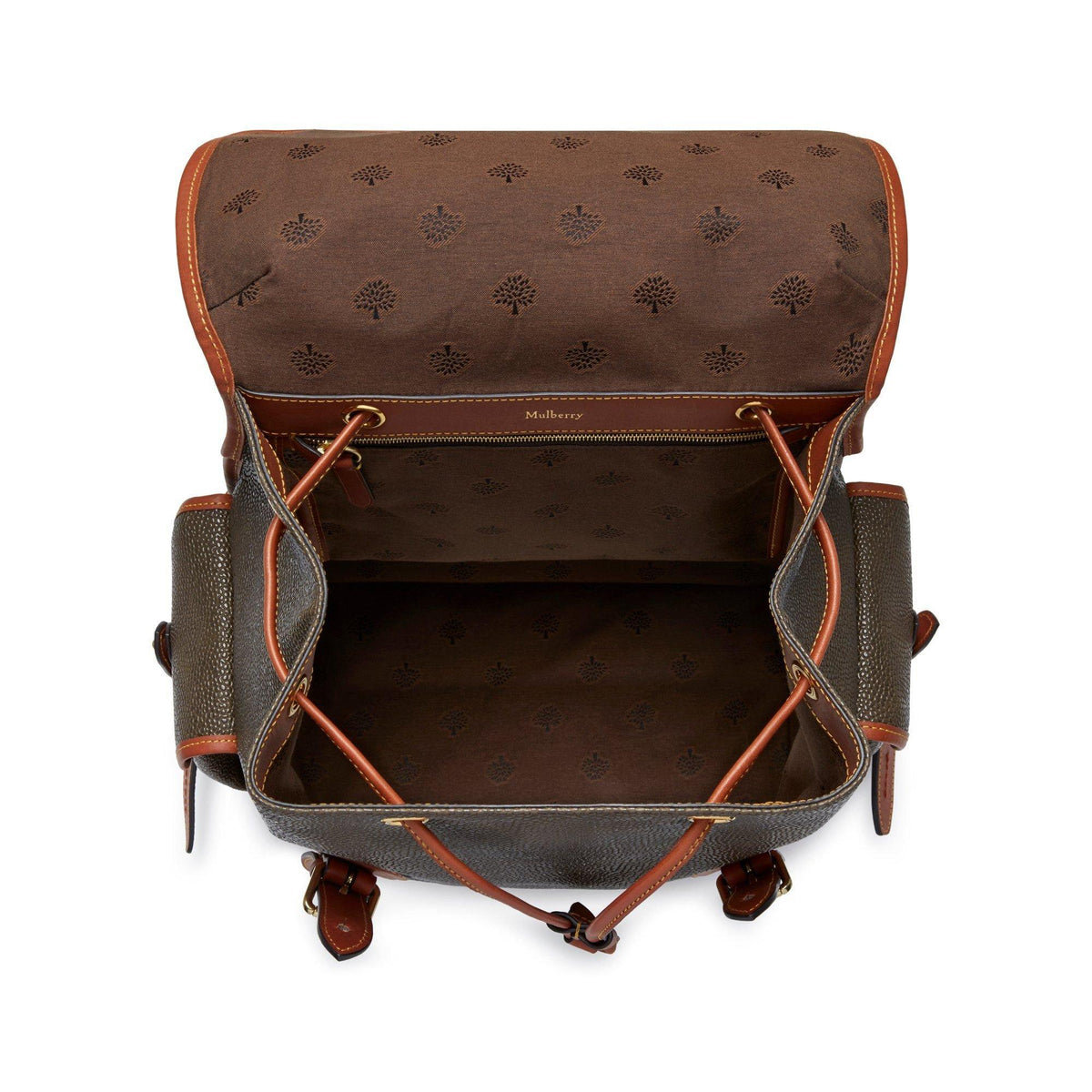 Mulberry Heritage Scotchgrain & Leather Backpack