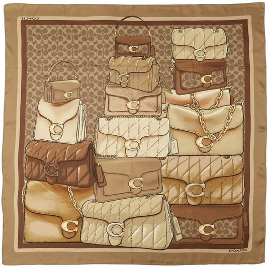 Coach Stacked Tabby Printed Silk Square