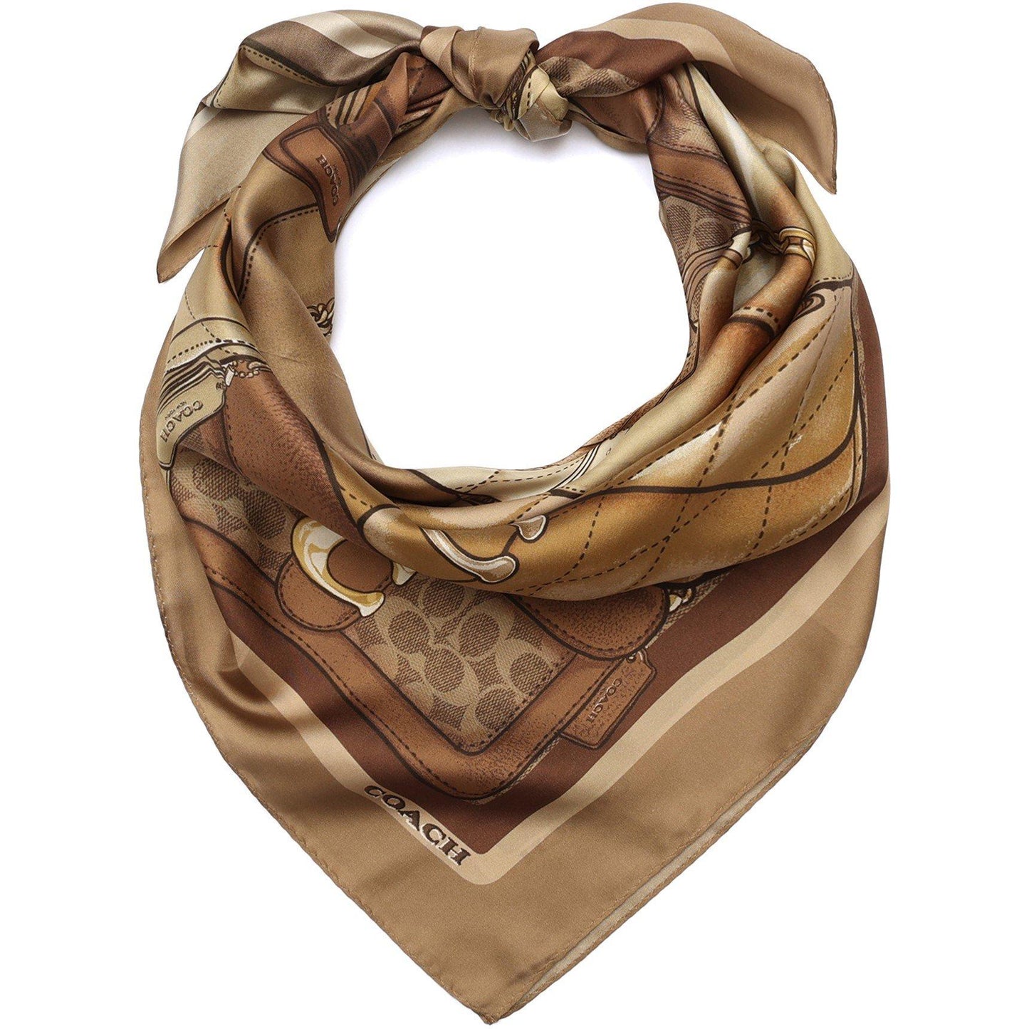 Coach Stacked Tabby Printed Silk Square