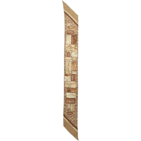 Coach Stacked Tabby Printed Wide Silk Skinny