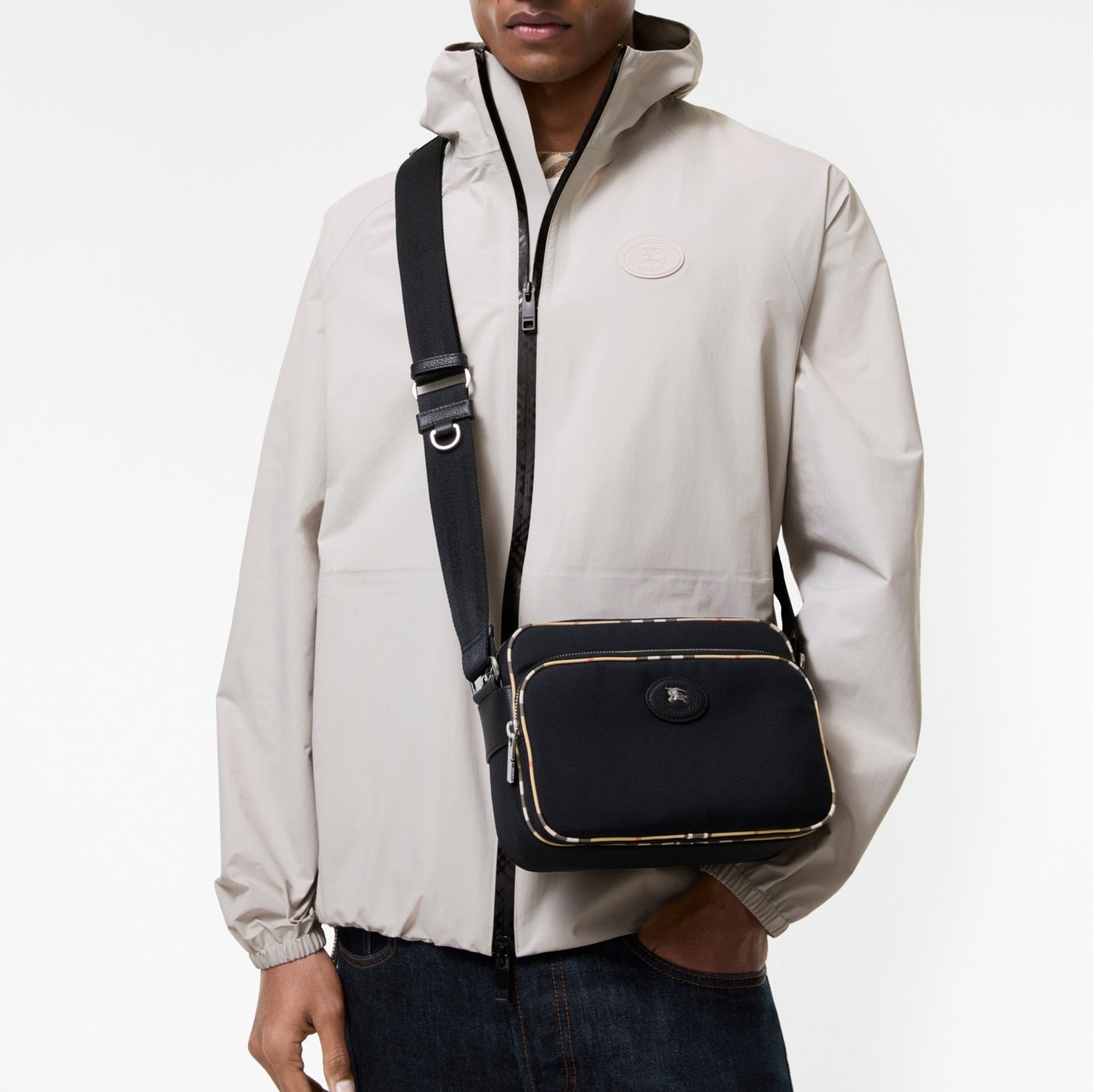 Check Trim Crossbody Bag