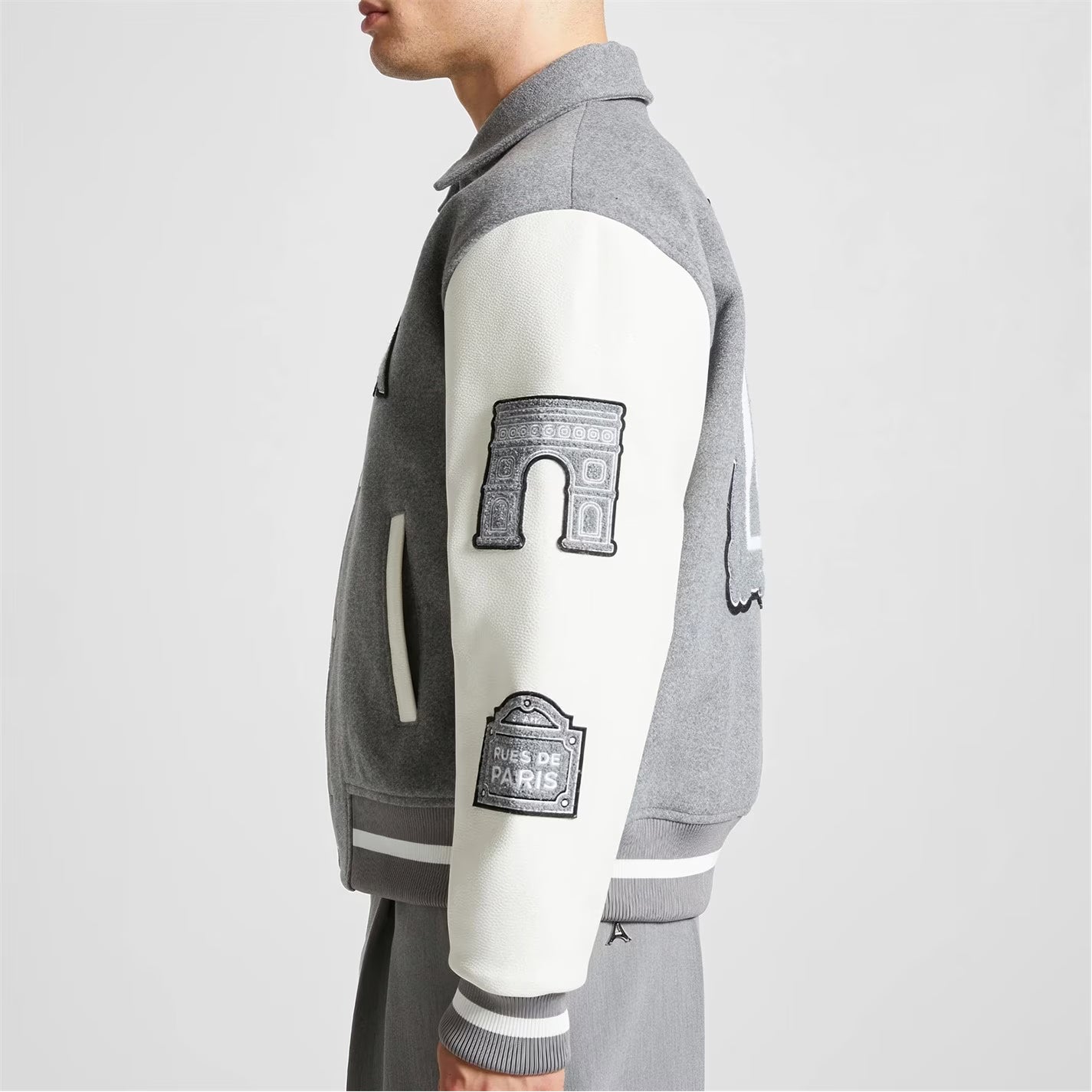 Men’s Mona Lisa Wool Blend Varsity Jacket