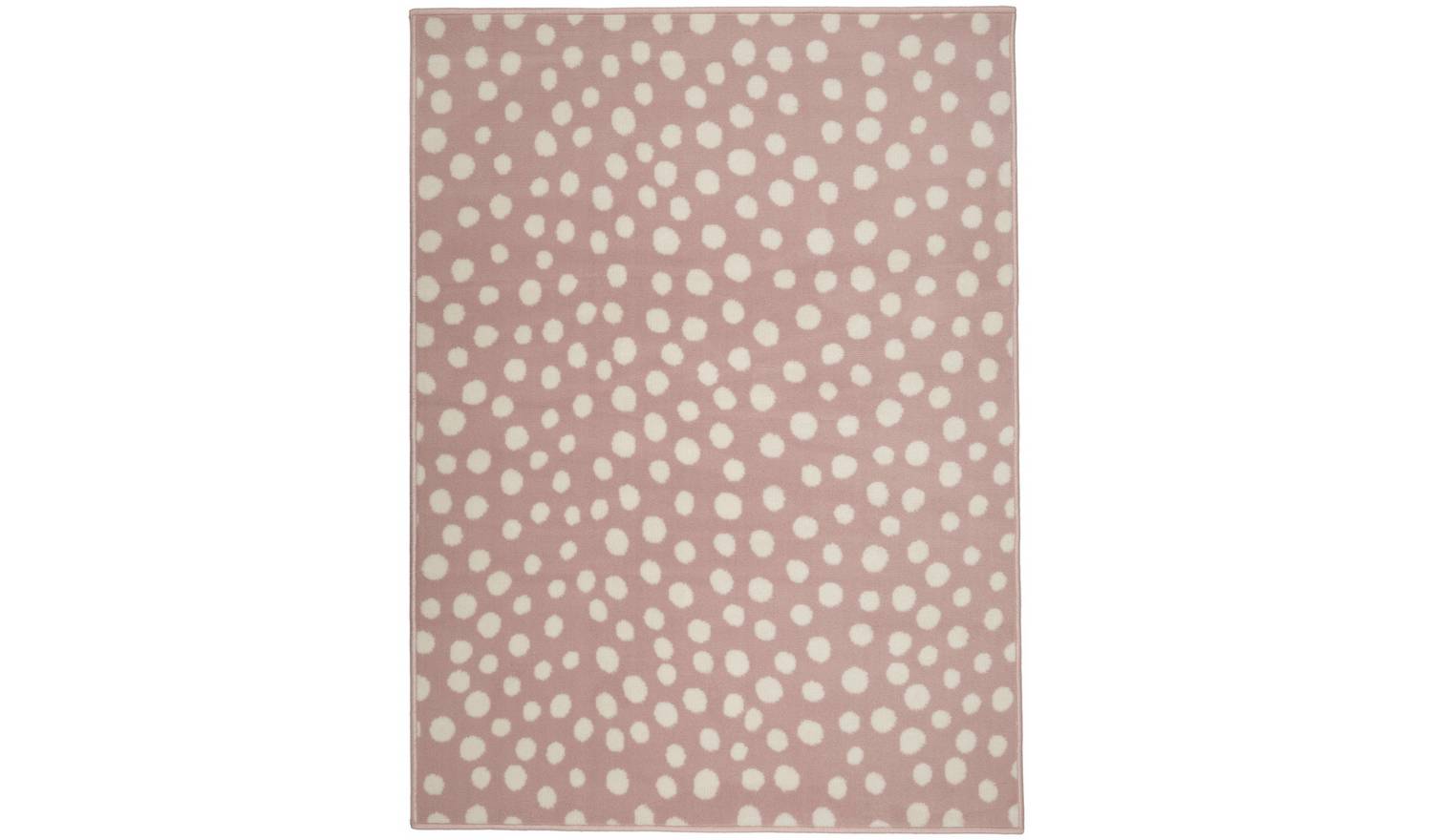 Homemaker Spot Pink Cut Pile Rug - 160x230cm