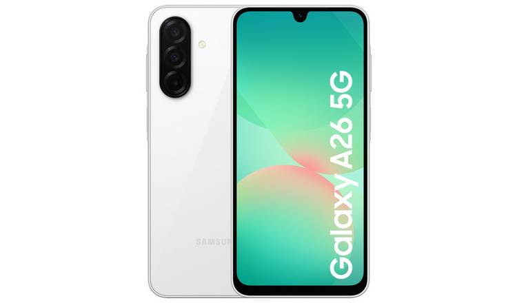 SIM Free Samsung Galaxy A26 5G 256GB AI Mobile Phone - White