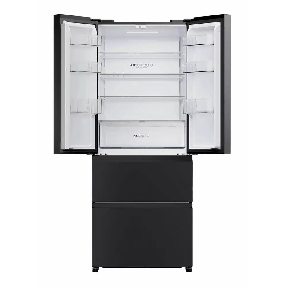 Haier HFR3718ENPT Fridge Freezer - Black