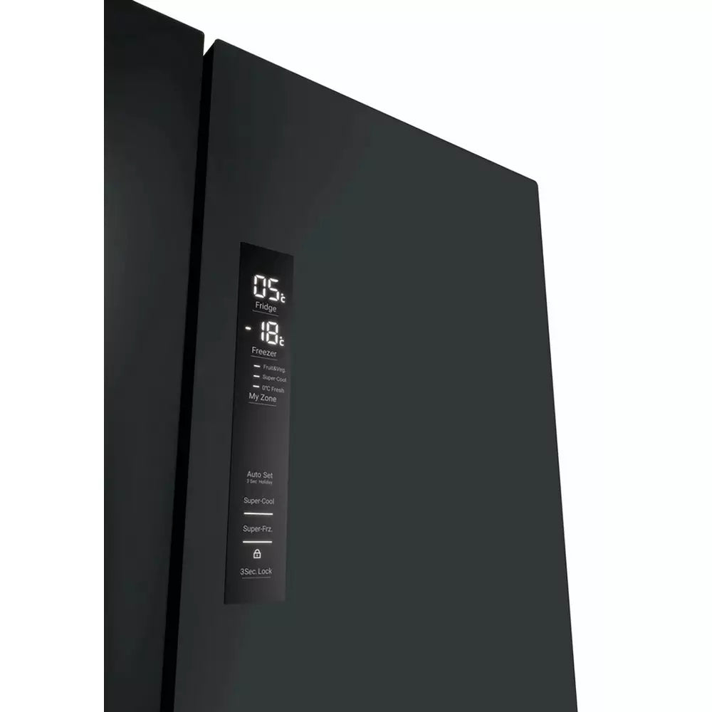 Haier HFR3718ENPT Fridge Freezer - Black