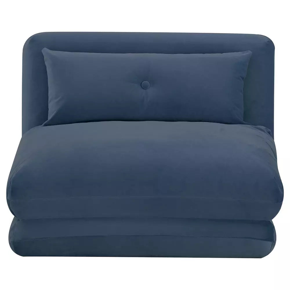 Habitat Lexi Single Velvet Chairbed - Navy