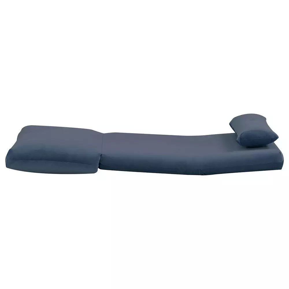 Habitat Lexi Single Velvet Chairbed - Navy