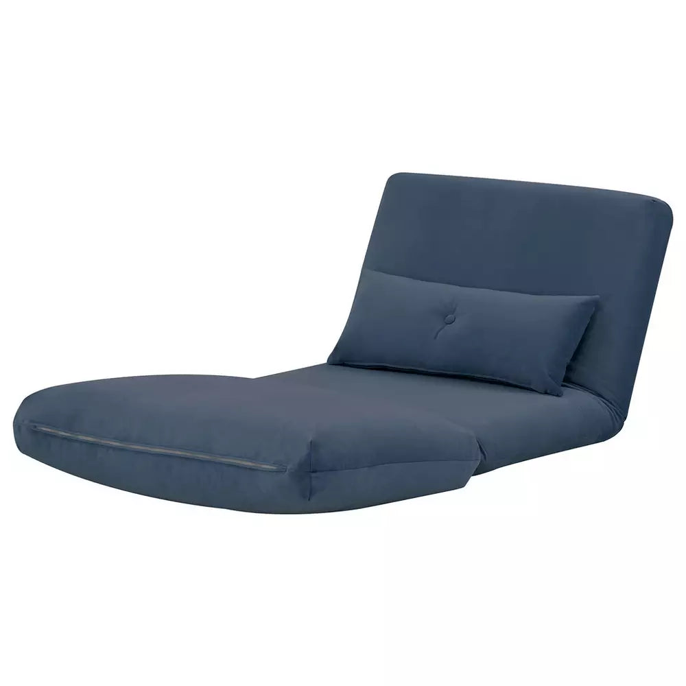 Habitat Lexi Single Velvet Chairbed - Navy