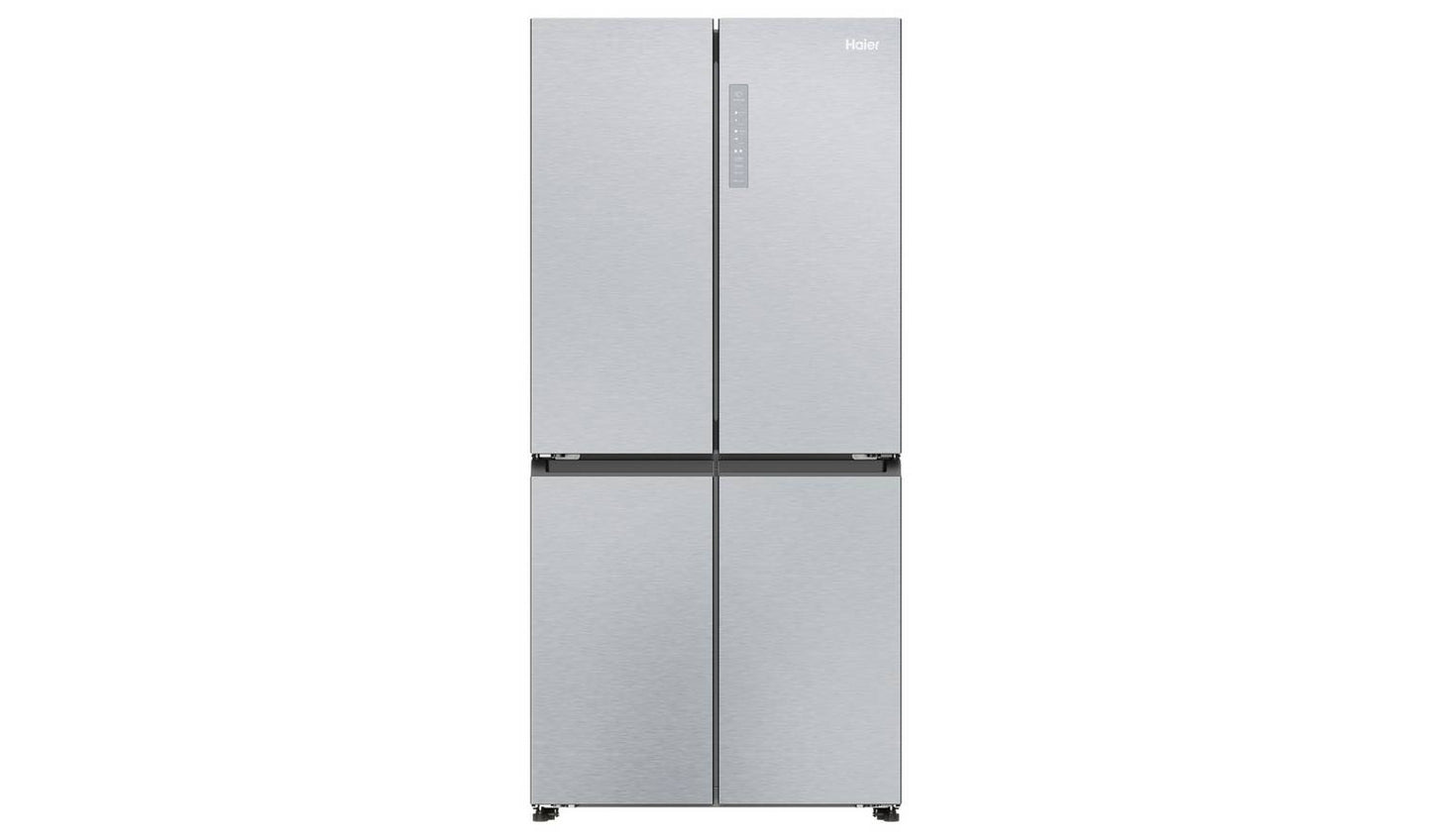Haier HCR3818ENMG American Fridge Freezer - Silver