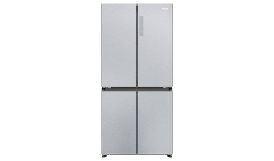 Haier HCR3818ENMG American Fridge Freezer - Silver