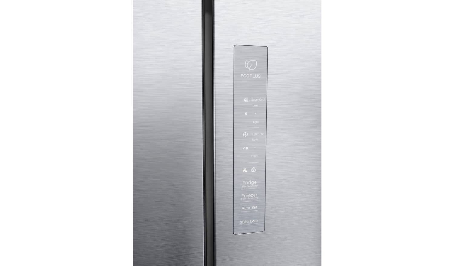Haier HCR3818ENMG American Fridge Freezer - Silver