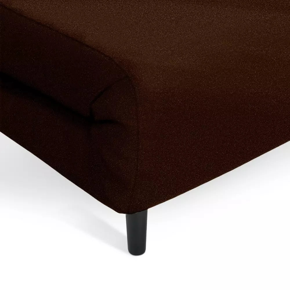 Habitat Roma Small Double Velvet Chairbed - Chocolate