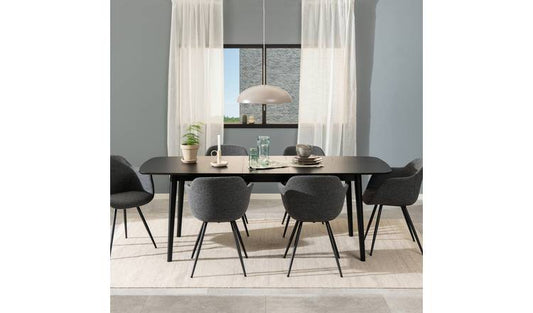Furniture To Go Montreux Ext 6 Seater Dining Table - Black
