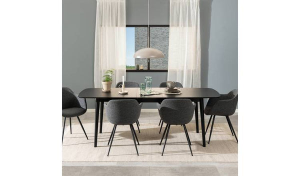 Furniture To Go Montreux Ext 6 Seater Dining Table - Black