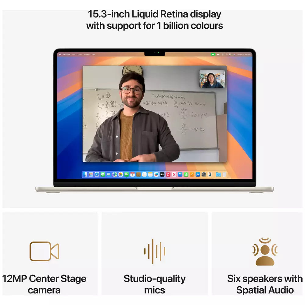 Apple MacBook Air 2025 15.3in M4 16GB 256GB - Starlight