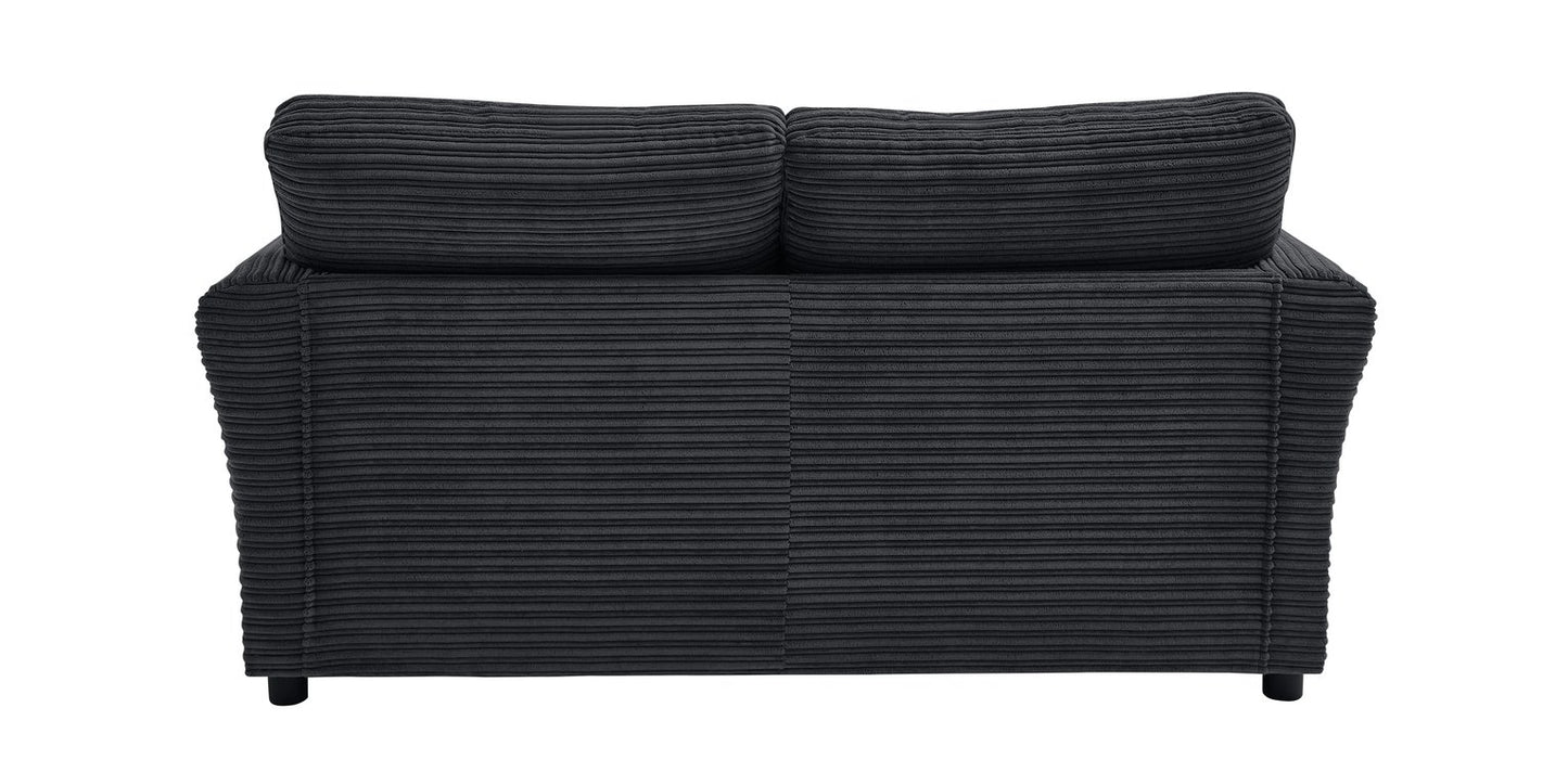 Argos Home Harry Cord 2 Seater Sofa - Charcoal