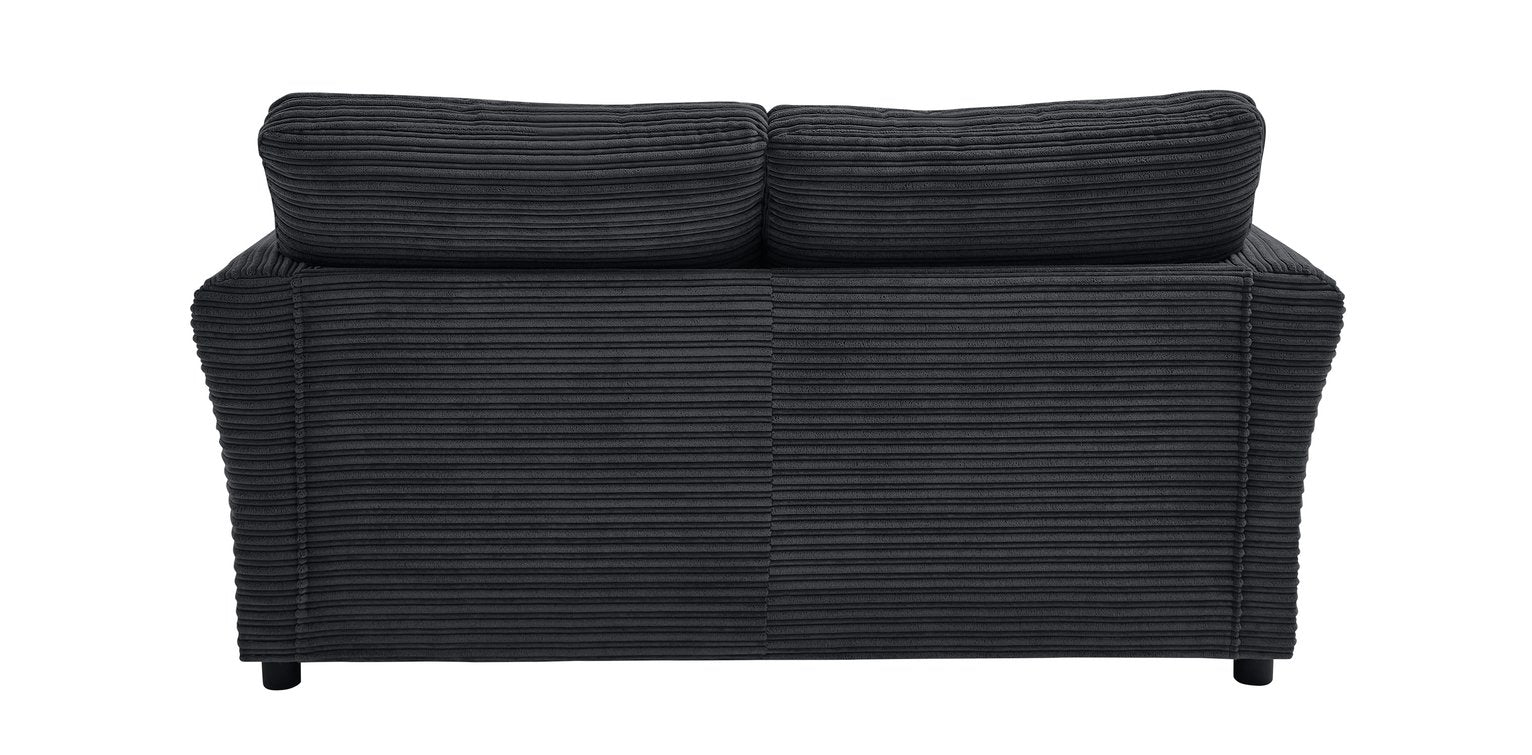 Argos Home Harry Cord 2 Seater Sofa - Charcoal