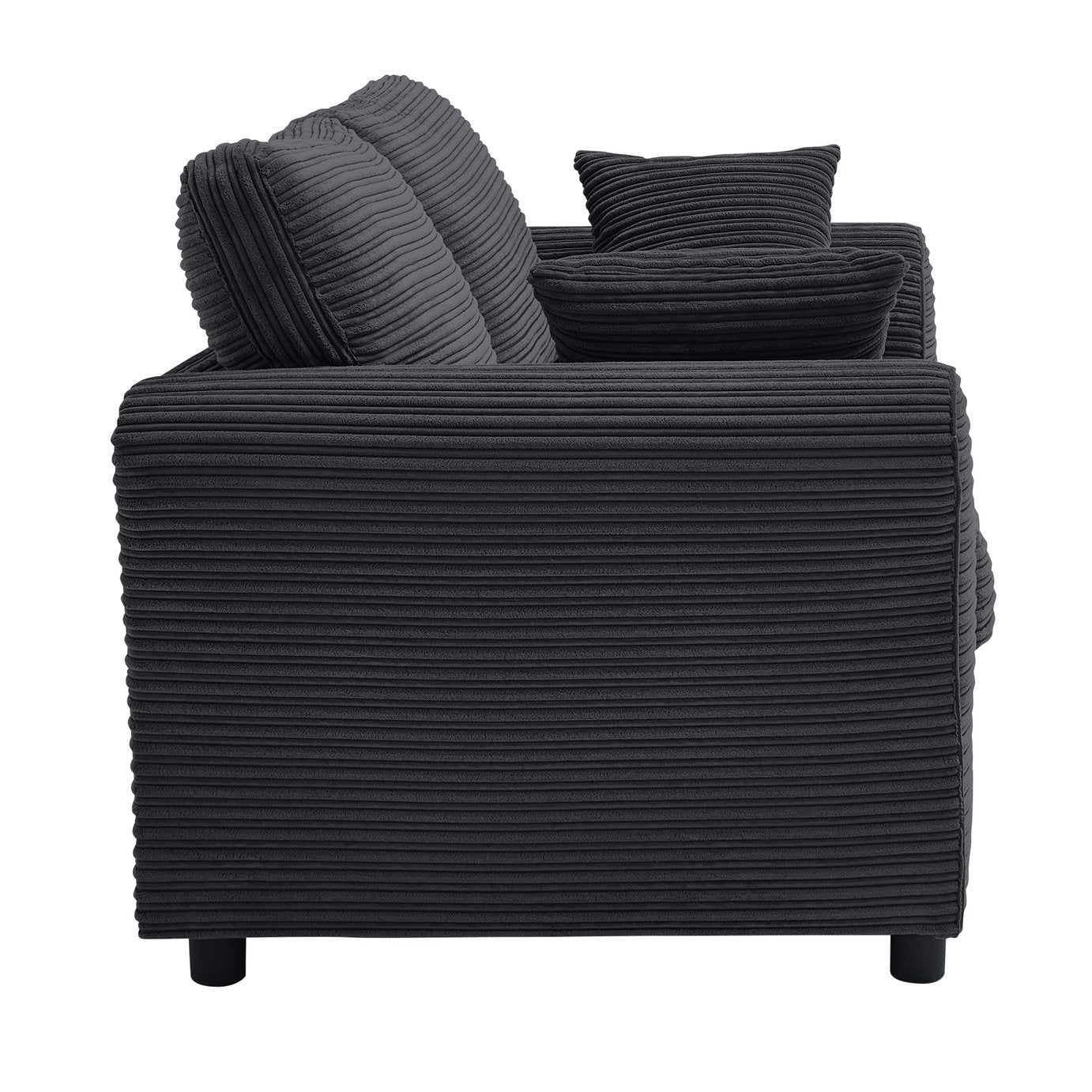 Argos Home Harry Cord 2 Seater Sofa - Charcoal