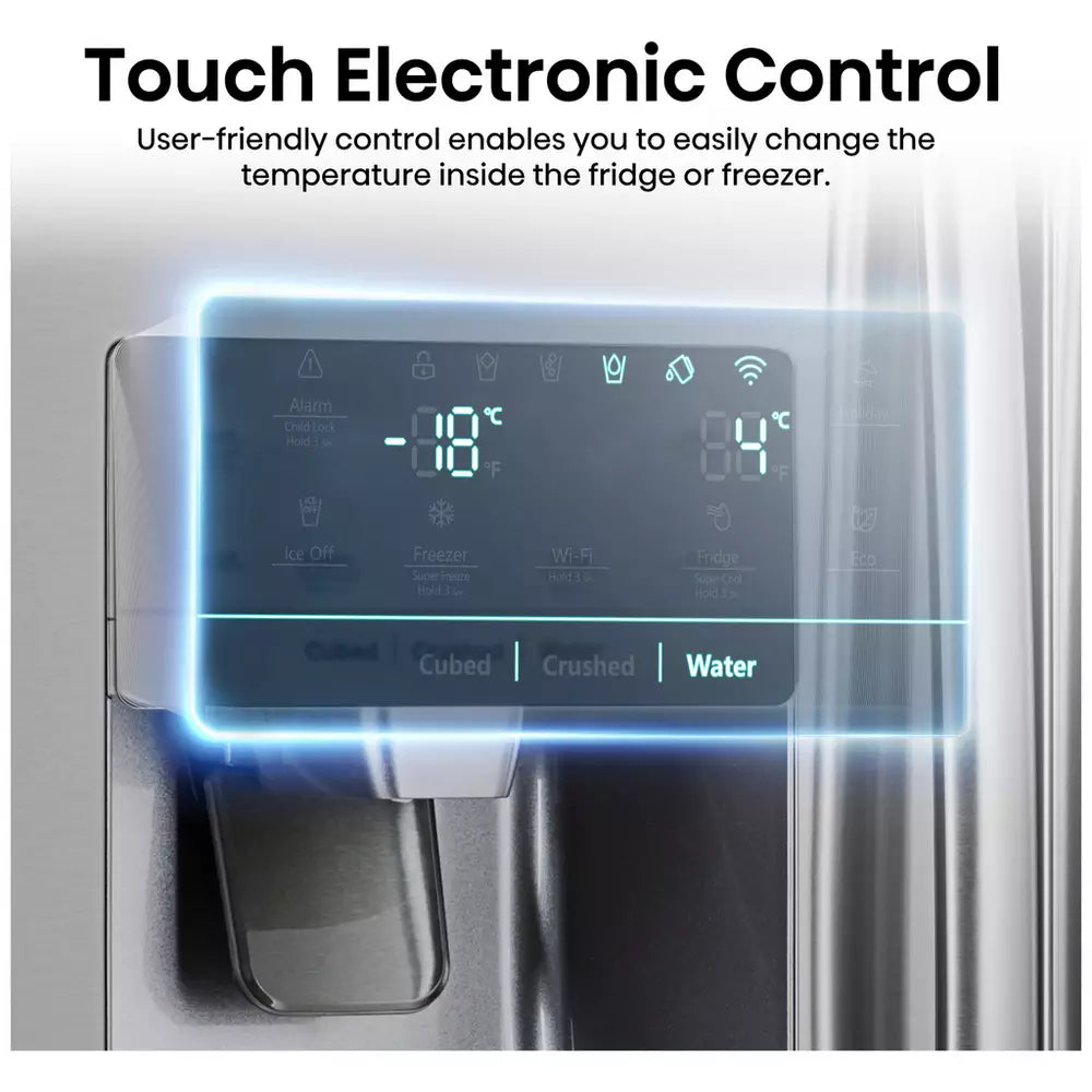 Hisense RS694N4ICE Fridge Freezer - Stainless Steel