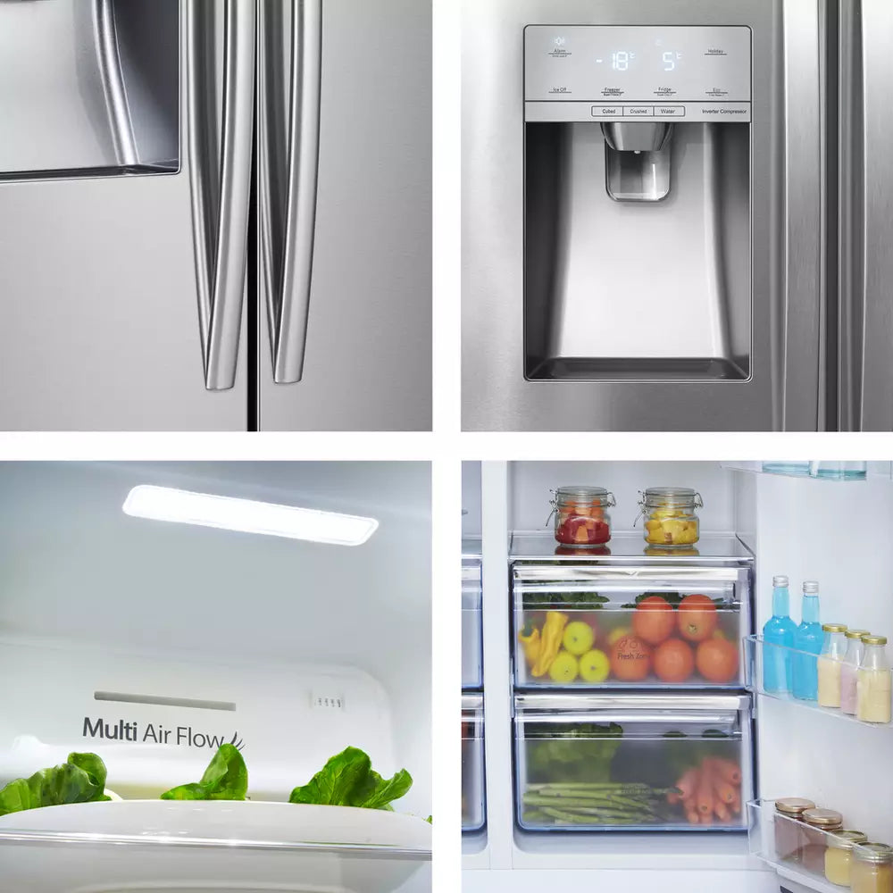 Hisense RS694N4ICE Fridge Freezer - Stainless Steel