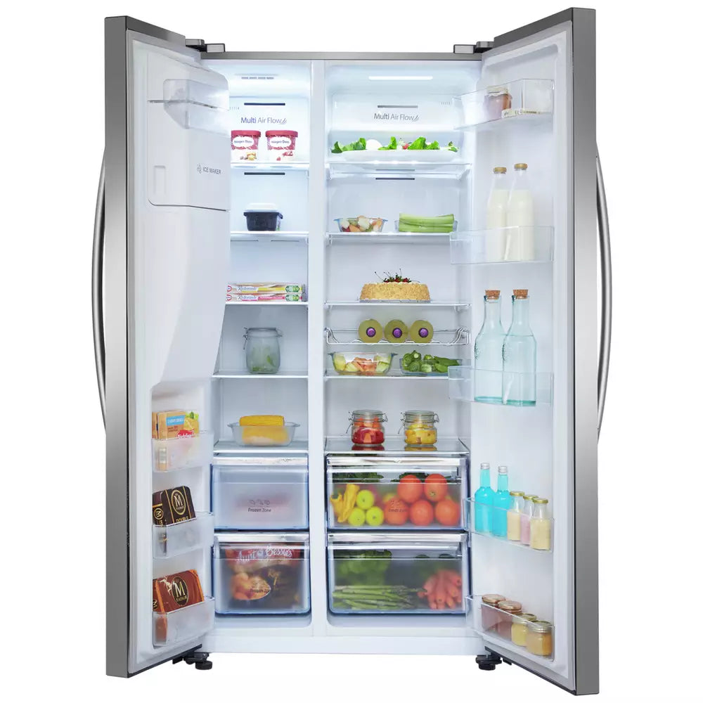 Hisense RS694N4ICE Fridge Freezer - Stainless Steel