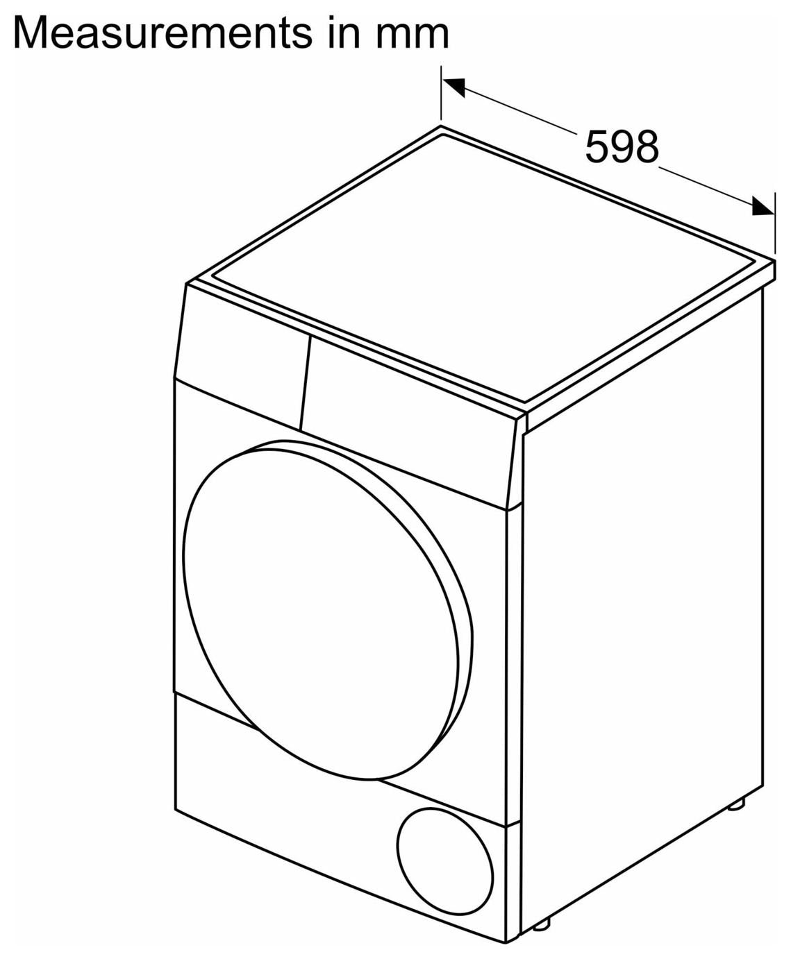 Bosch WTH85226GB 8kg Heat Pump Tumble Dryer - White