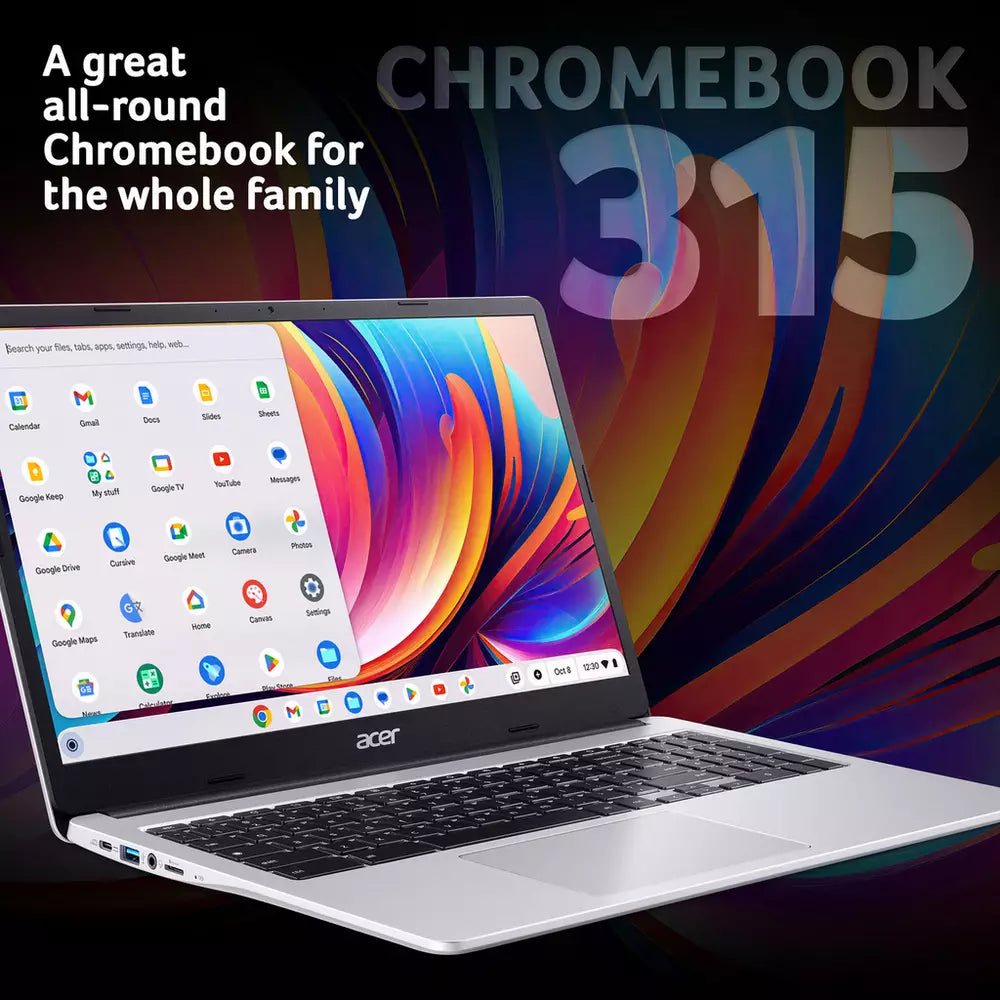 Acer 315 15.6in Celeron 4GB 128GB Chromebook - Silver