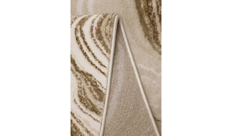 Homemaker Dusk Watercolour Marble Champagne Rug - 120x170cm