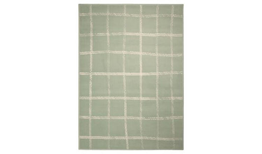 Homemaker Maestro Checks Green Cut Pile Rug - 120x170cm