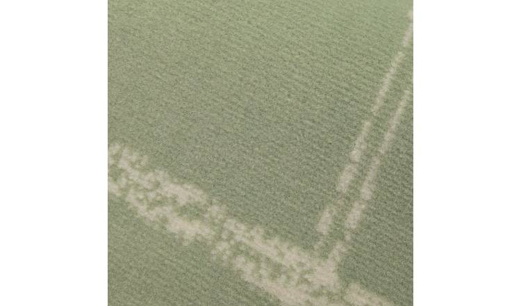 Homemaker Maestro Checks Green Cut Pile Rug - 120x170cm