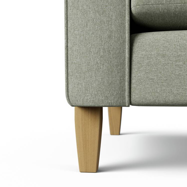 Habitat Flint Fabric 2 Seater Sofa Bed - Sage Green -Ash Leg