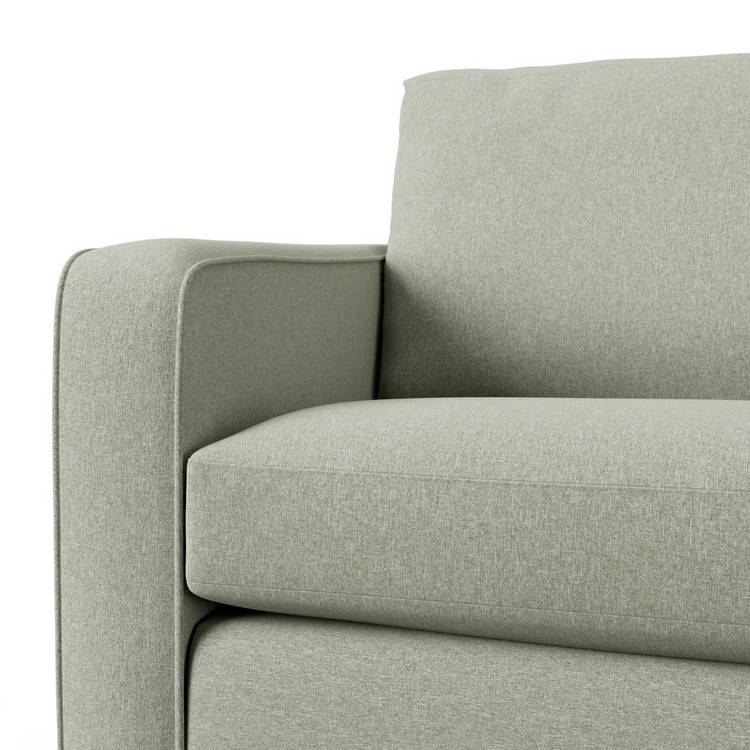 Habitat Flint Fabric 2 Seater Sofa Bed - Sage Green -Ash Leg