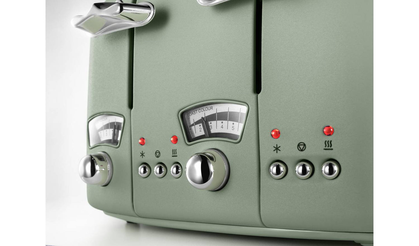 De'Longhi CTO4.GR Argento Flora 4 Slice Toaster - Green