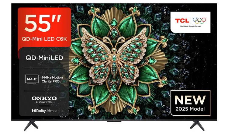 TCL 55 Inch 55C6K Smart 4K UHD HDR Mini LED TV