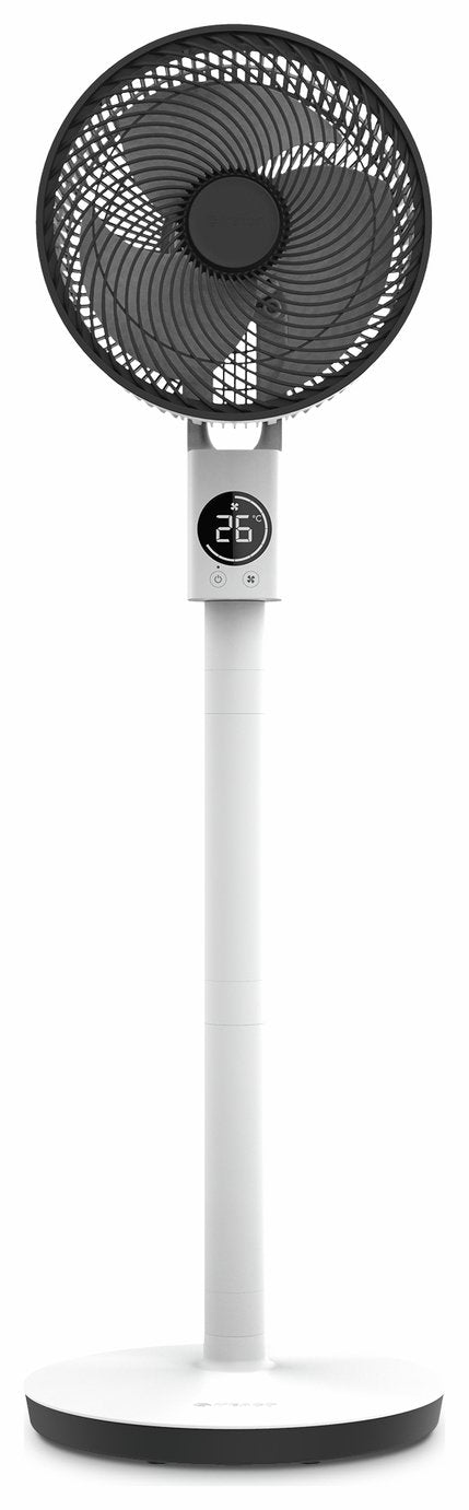 Meaco Sefte White Pedestal Fan - 10 Inch